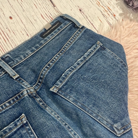 CITIZENS OF HUMANITY Demy Cropped Flare Jeans Solo Stretch Cotton - Picture 10 of 10